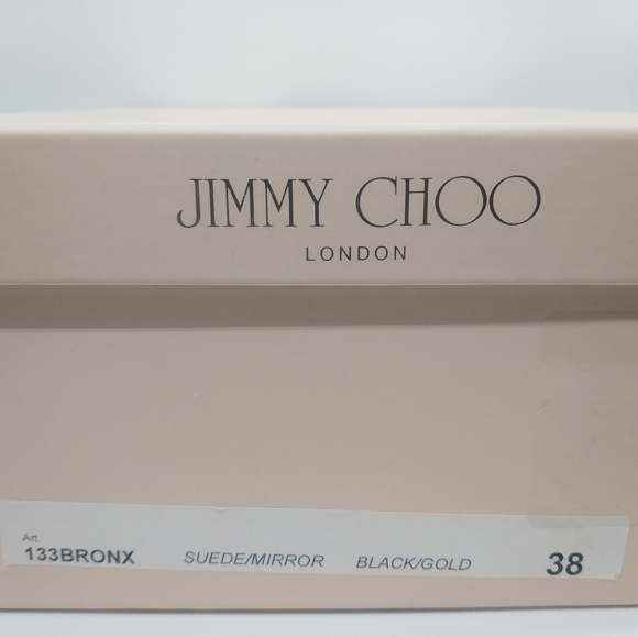 Jimmy Choo Bronx Sandal Suede & Metallic Leather - Picture 3 of 16